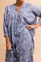 Load image into Gallery viewer, The Shell Dress in Blue Paisley