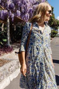 French market dressing at its best. Meet Madeline. 100% cotton. Block printed fabric.