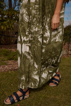 Load image into Gallery viewer, Simple and sublime, the column shape of the Athina dress celebrates summer with an exposed décolleté, pockets (because we love pockets) and an optional waist belt. Block printed and hand made in 100% lightest of cotton, she’s an easy breesy day to night kinda lady.